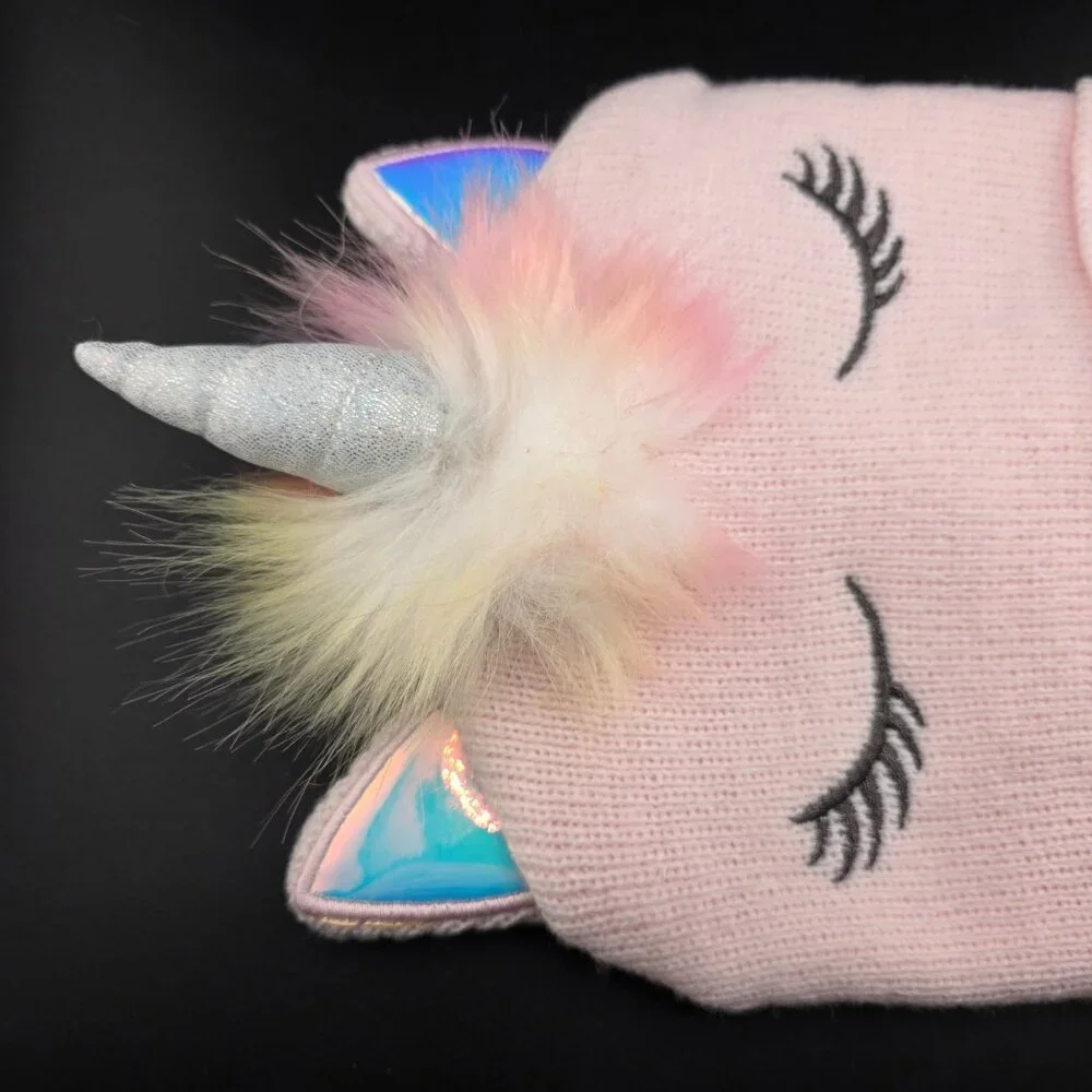 Unicorn Beanie Hat‎ Girls OS Good Condition